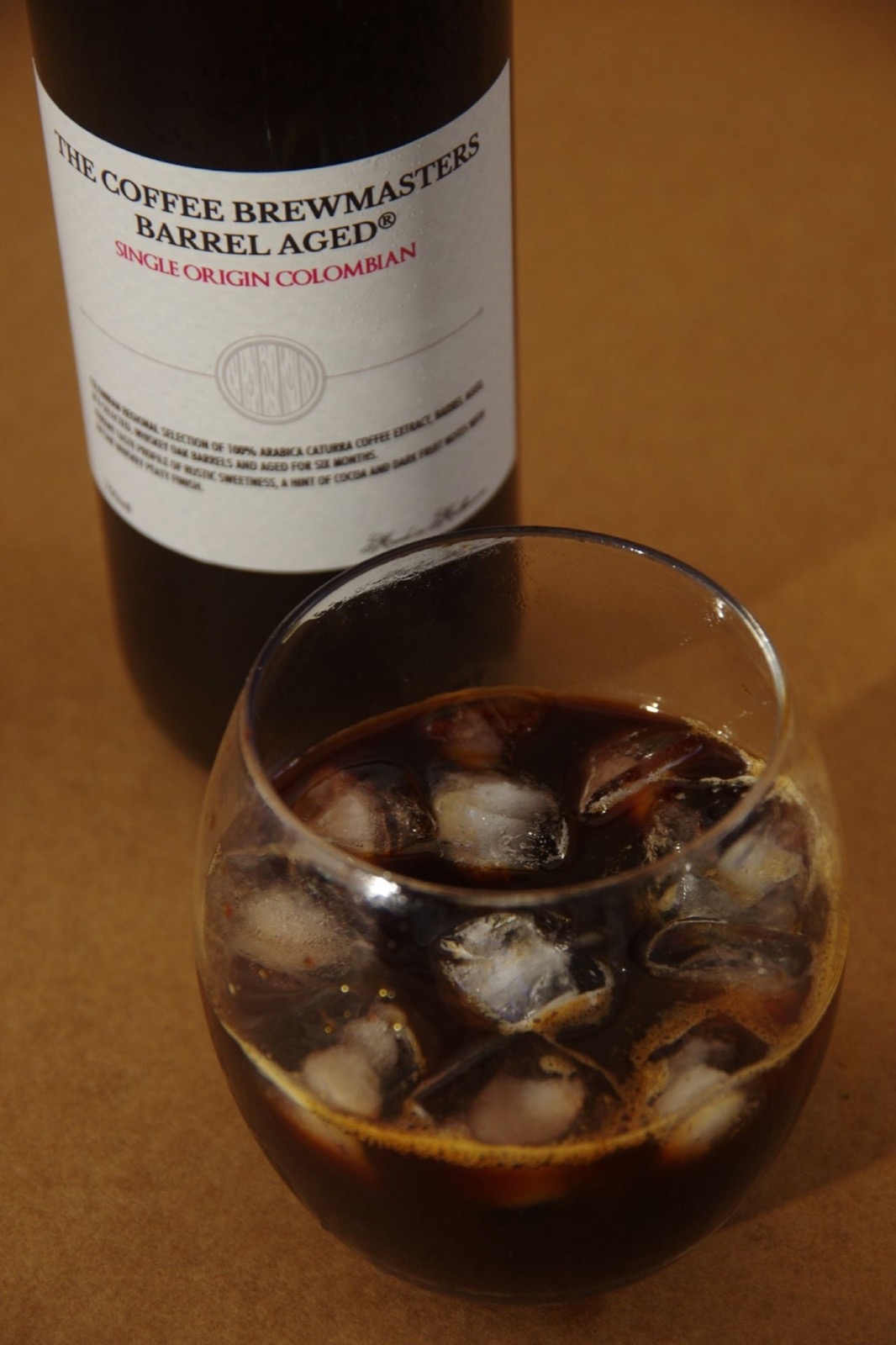 Barrel Aged® coffee over ice